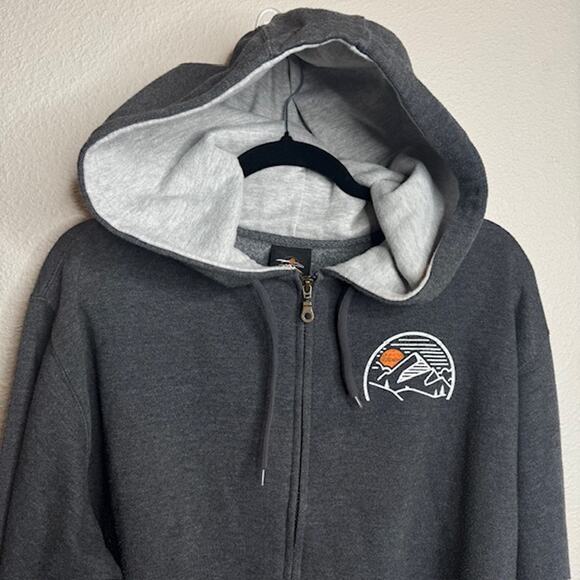 Prairie Mountain Montana Big Sky Gray Hoody Sz Large - Picture 2 of 12